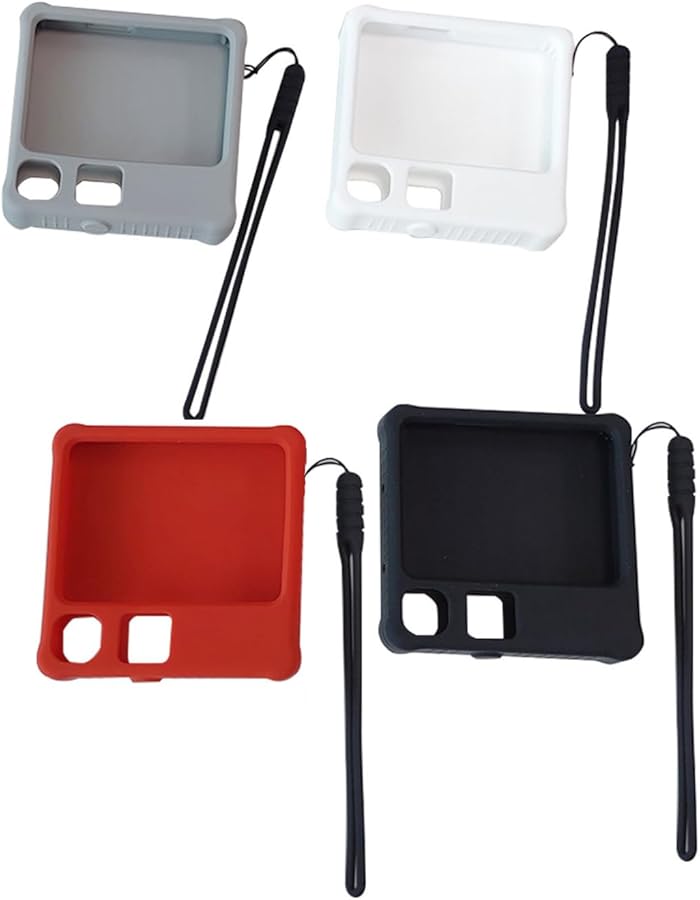 حافظة سيليكون بيضاء واقية للأرنب R1 مع سلسلة مضادة للضياع وغطاء مقاوم للصدمات - Image 3